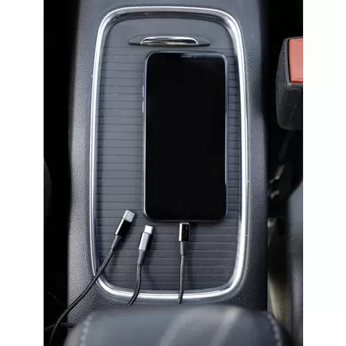 Smrter USB-Ladekabel USB 2.0 USB-A Stecker, USB-C® Stecker, Apple Lightning Stecker, USB-Micro-B Stecker 1.20m Schwarz Smrter USB-Ladekabel USB 2.0 USB-A Stecker, USB-C® Stecker, Apple Lightning Stecker, USB-Micro-B Stecker 1.20m Schwarz