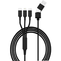 Smrter USB-Ladekabel USB 2.0 USB-A Stecker, USB-C® Stecker, Apple Lightning Stecker, USB-Micro-B Stecker 1.20m Schwarz Smrter USB-Ladekabel USB 2.0 USB-A Stecker, USB-C® Stecker, Apple Lightning Stecker, USB-Micro-B Stecker 1.20m Schwarz