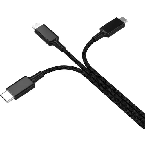 Smrter USB-Ladekabel USB 2.0 USB-A Stecker, USB-C® Stecker, Apple Lightning Stecker, USB-Micro-B Stecker 1.20m Schwarz Smrter USB-Ladekabel USB 2.0 USB-A Stecker, USB-C® Stecker, Apple Lightning Stecker, USB-Micro-B Stecker 1.20m Schwarz