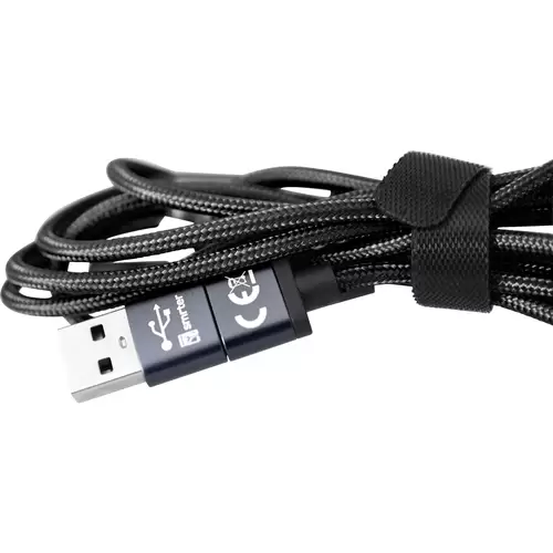 Smrter USB-Ladekabel USB 2.0 USB-A Stecker, USB-C® Stecker, Apple Lightning Stecker, USB-Micro-B Stecker 1.20m Schwarz Smrter USB-Ladekabel USB 2.0 USB-A Stecker, USB-C® Stecker, Apple Lightning Stecker, USB-Micro-B Stecker 1.20m Schwarz