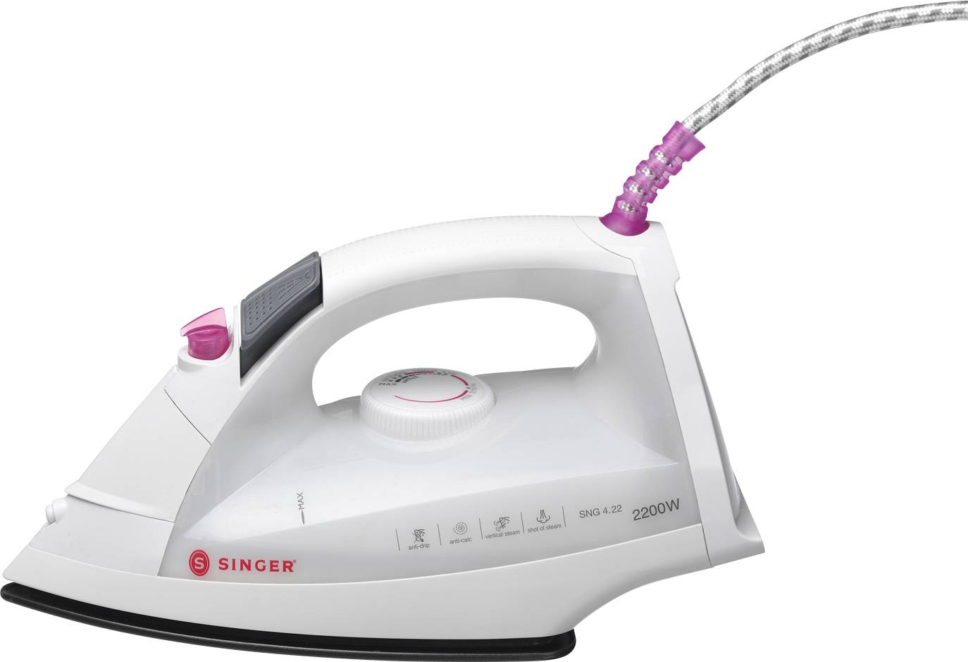 Singer SNG 4.22 Dampfbügeleisen Weiß, Türkis 2200 W