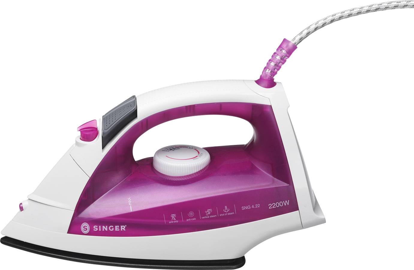 Singer SNG 4.22 Dampfbügeleisen Weiß, Türkis 2200 W