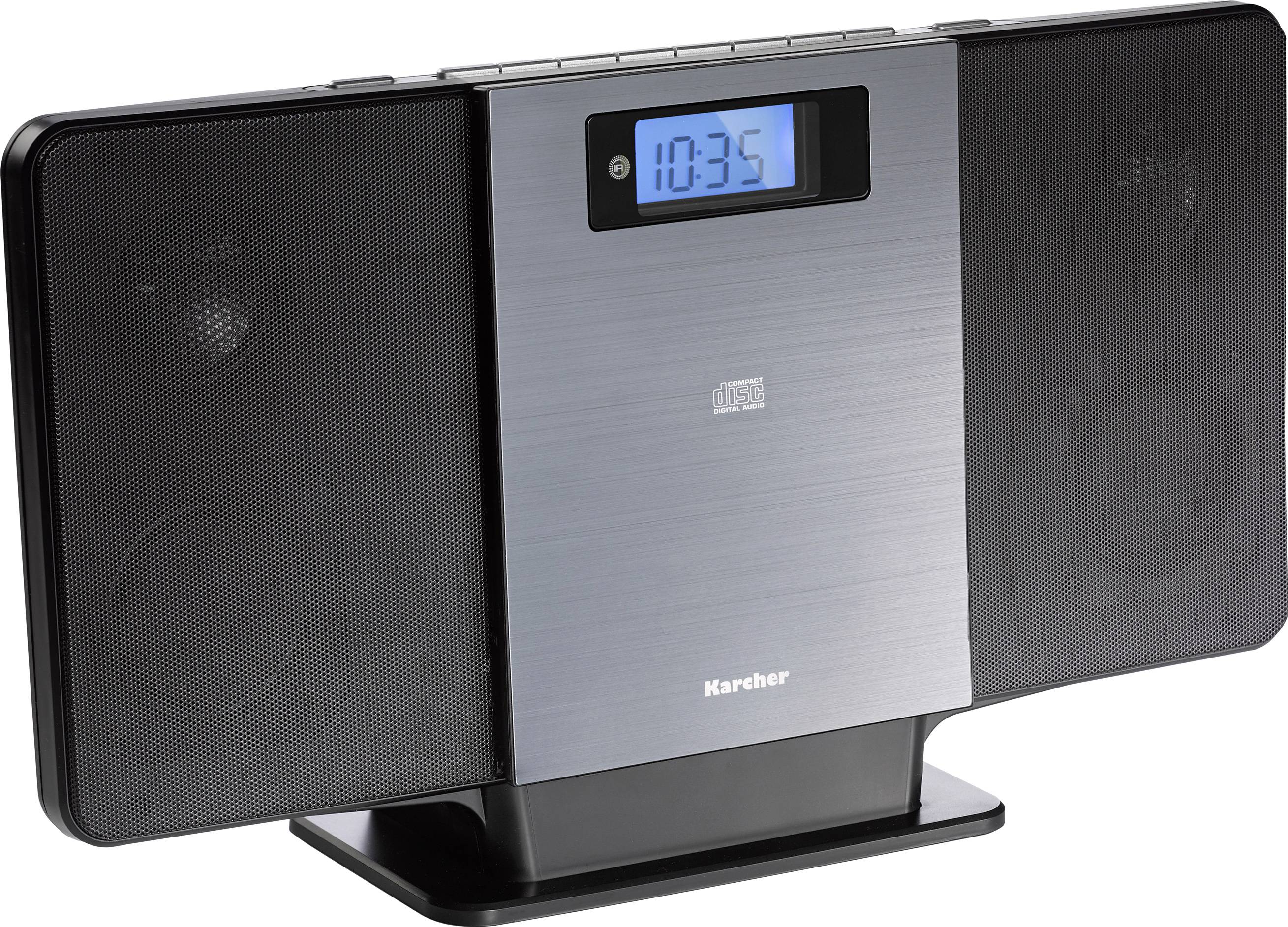 Karcher MC 6518 Stereoanlage Bluetooth®, CD, USB, 2 x 3 W Schwarz