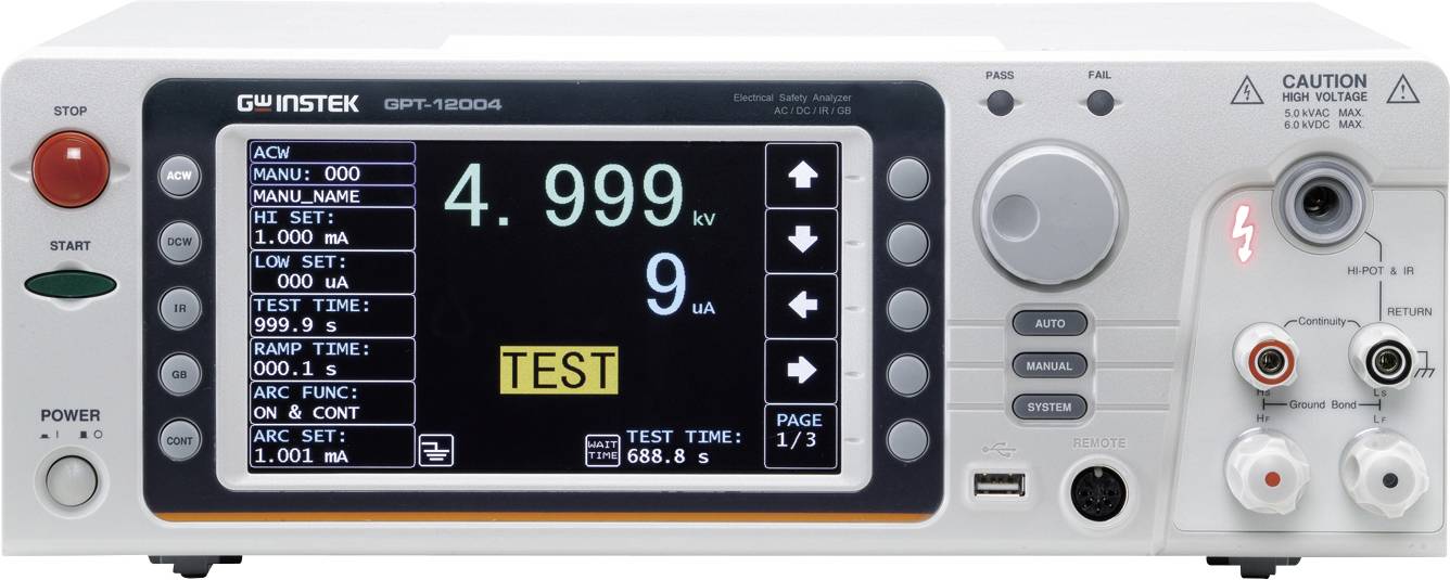GW Instek GPT-12004 Isolationsmessgerät