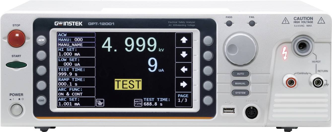 GW Instek GPT-12001 Isolationsmessgerät