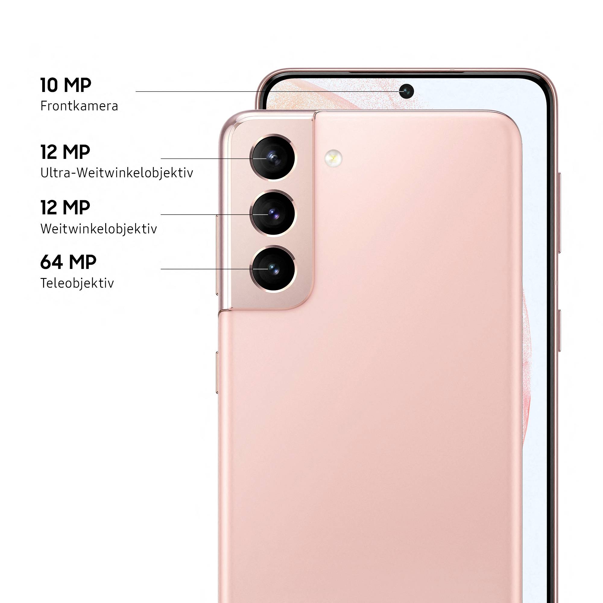 Samsung Galaxy S21 256 GB Pink 15.7 cm (6.2 Zoll) Smartphone