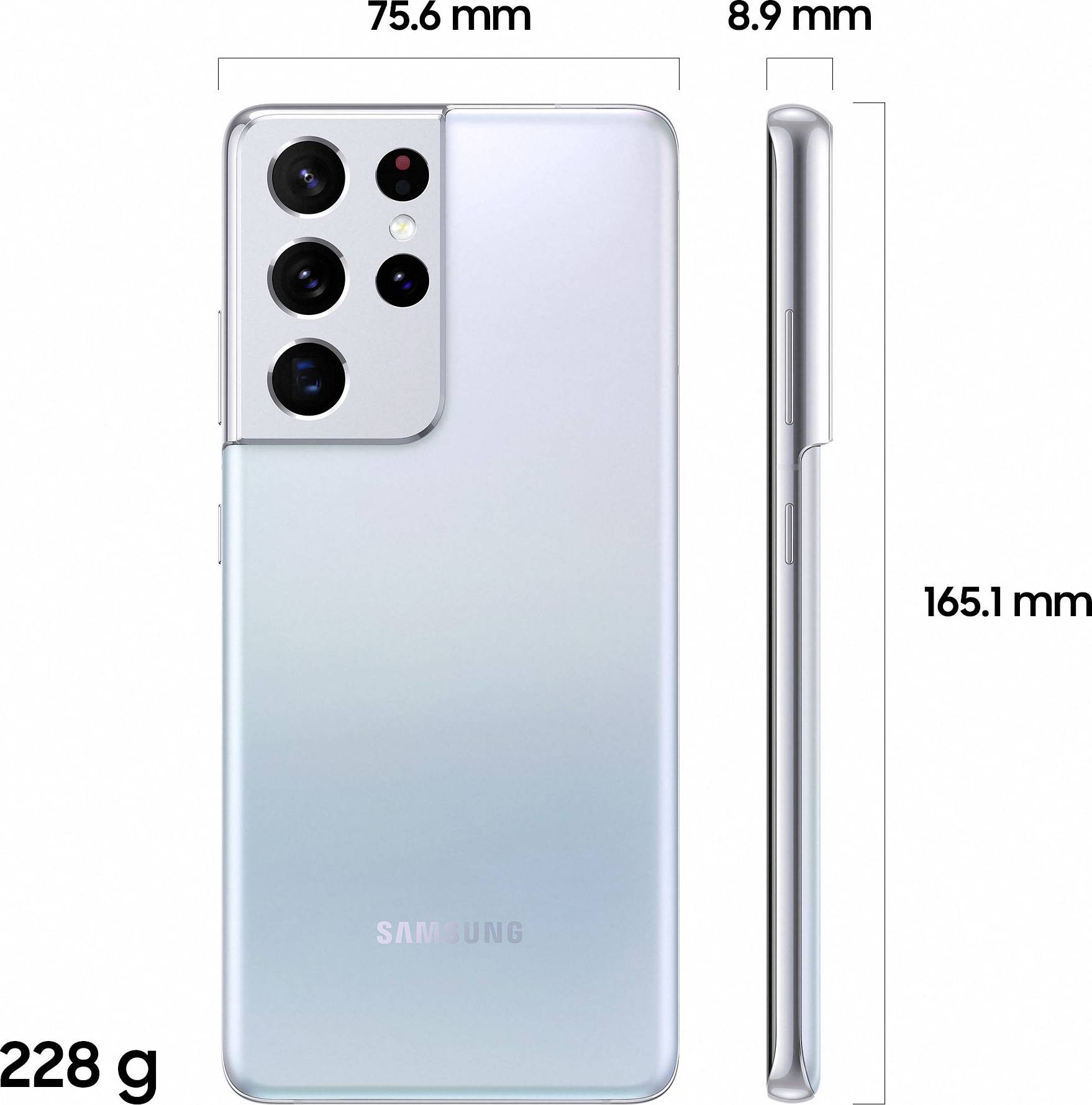 Samsung Galaxy S21 Ultra 512 GB Silber 17.3 cm (6.8 Zoll) Smartphone