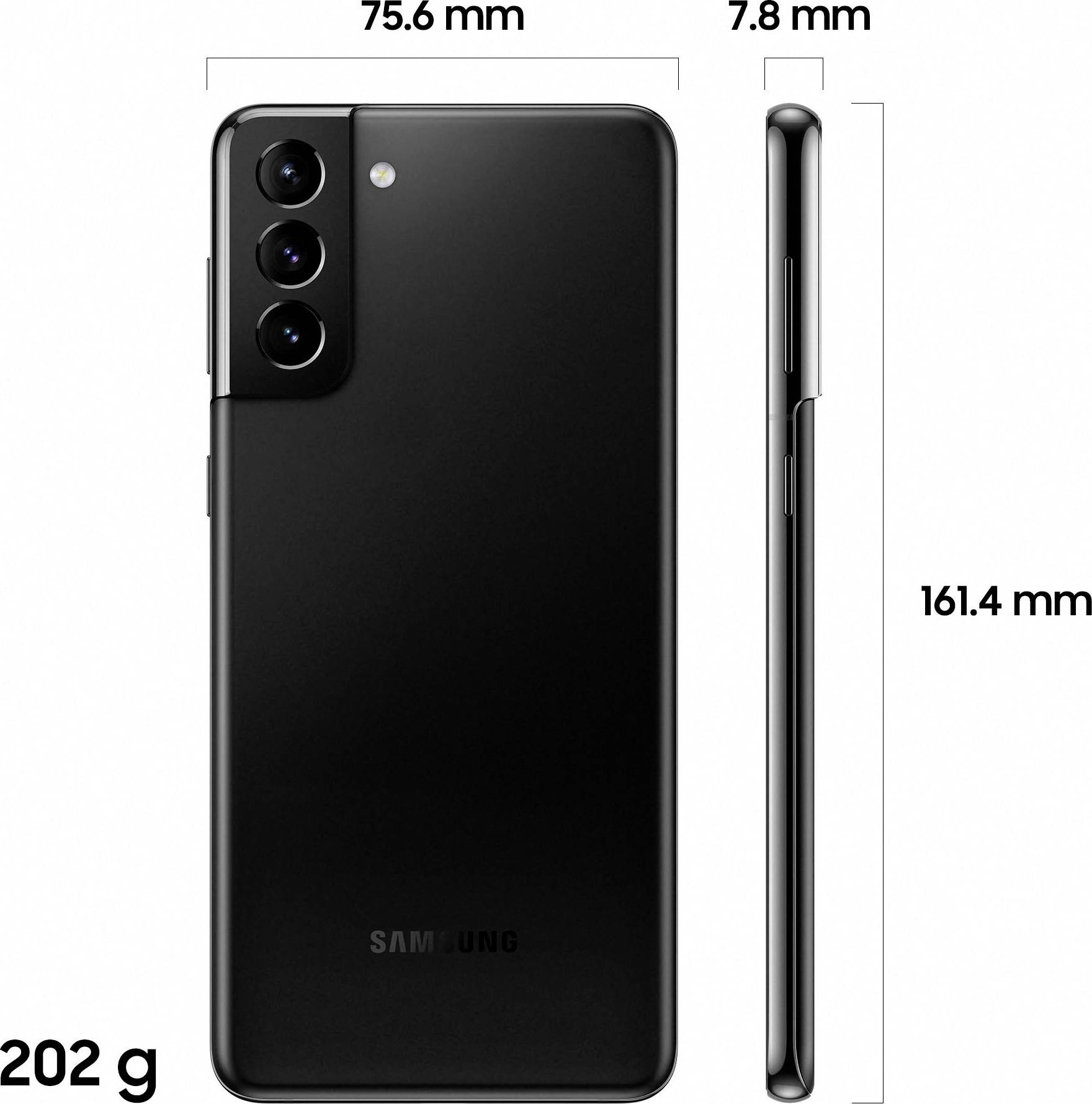 Samsung Galaxy S21+ 128 GB Schwarz 17 cm (6.7 Zoll) Smartphone