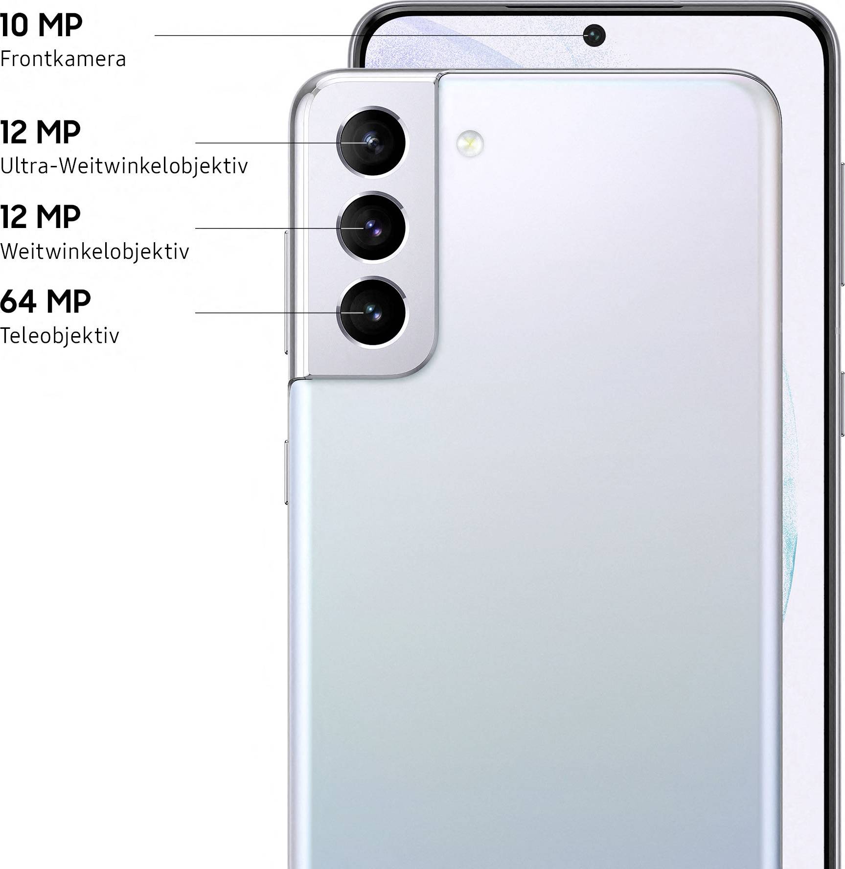 Samsung Galaxy S21+ 256 GB Silber 17 cm (6.7 Zoll) Smartphone