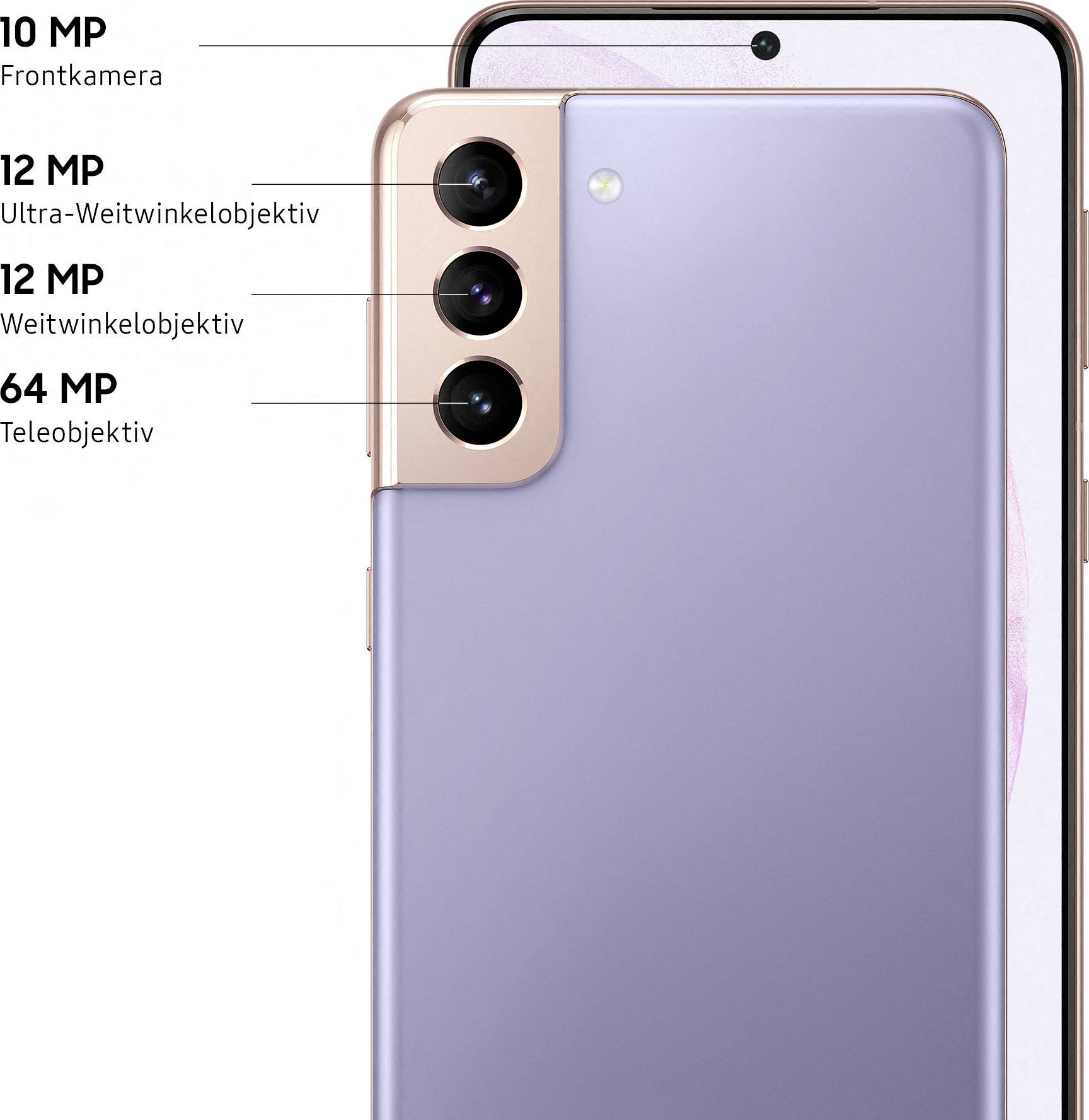 Samsung Galaxy S21+ 256 GB Violett 17 cm (6.7 Zoll) Smartphone