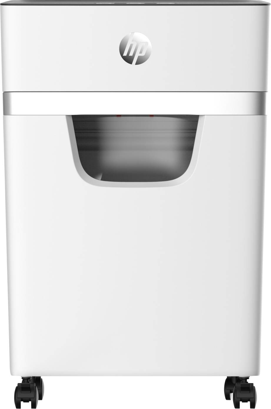 HP OneShred 10MC Aktenvernichter 10 Blatt Partikelschnitt 2 x 15mm P-5 20l Vernichtet auch Büroklammern, Kreditkarte, Heftklammern