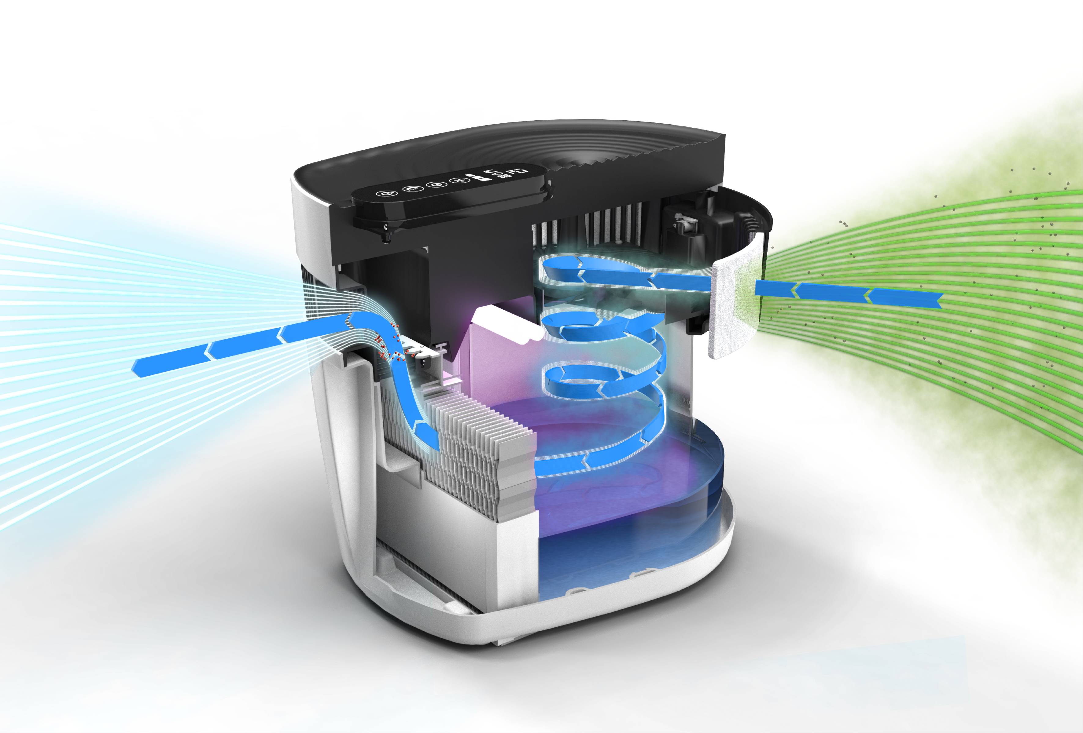 Beurer 68119 MareMed MK 500 Luftreiniger 50m² Weiß, Schwarz