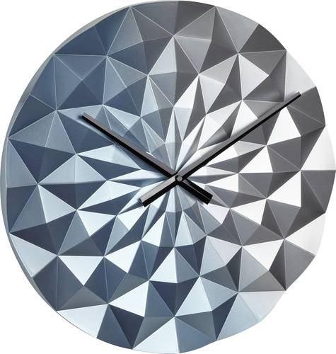 TFA Dostmann 60.3063.06 Quarz Wanduhr 396mm x 44mm Blau (metallic)