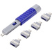 Renkforce USB Port Schloss RF-4696494 4er Set Blau, Grau inkl. 1 Schlüssel RF-4696494