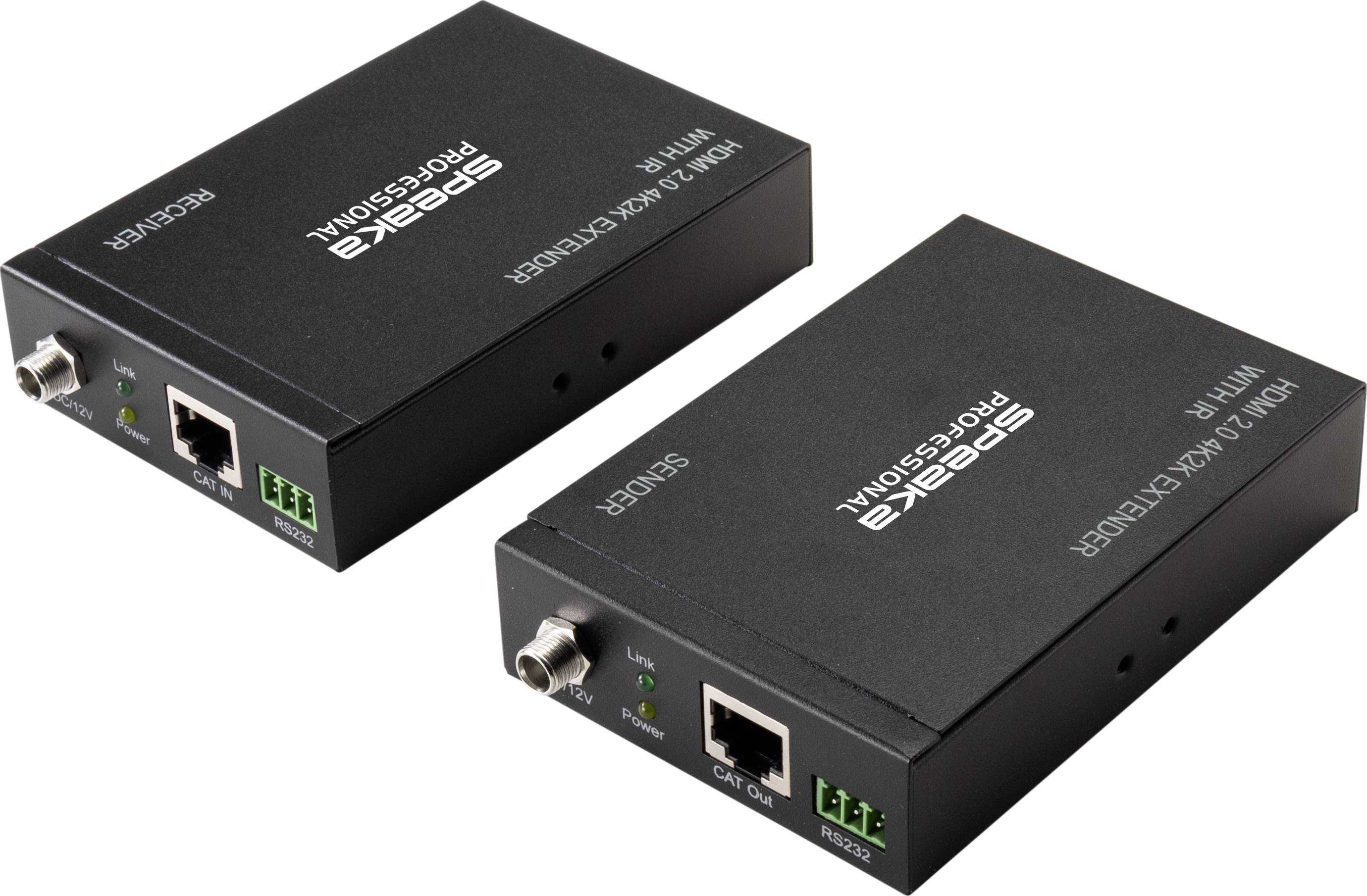 SpeaKa Professional SP-HDE-300 HDMI® Extender (Verlängerung) über Netzwerkkabel RJ45 60m