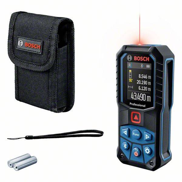 Bosch Professional GLM 50-27 C Laser-Entfernungsmesser Bluetooth, Stativadapter 6.3 mm (1/4"), Dokumentations-App 50 m