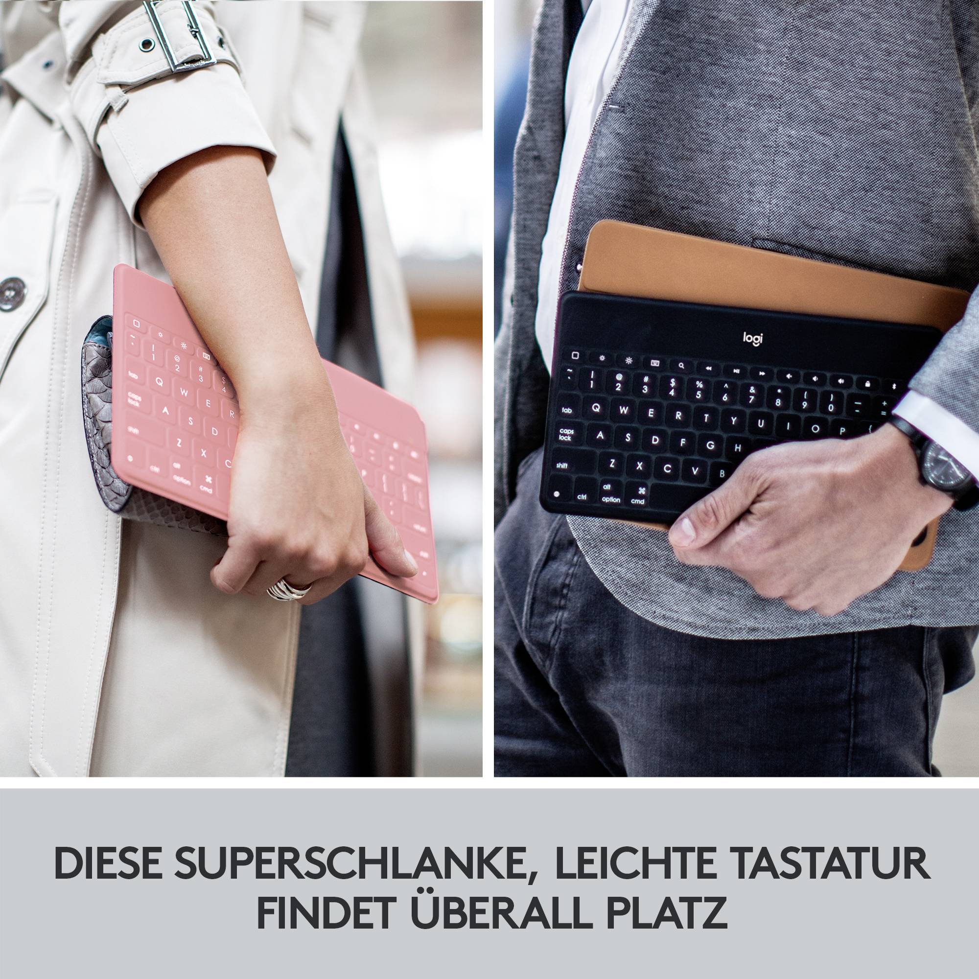 Logitech Keys-To-Go Tablet-Tastatur Passend für Marke (Tablet): Apple iPad, iPhone, Apple TV Apple iOS®