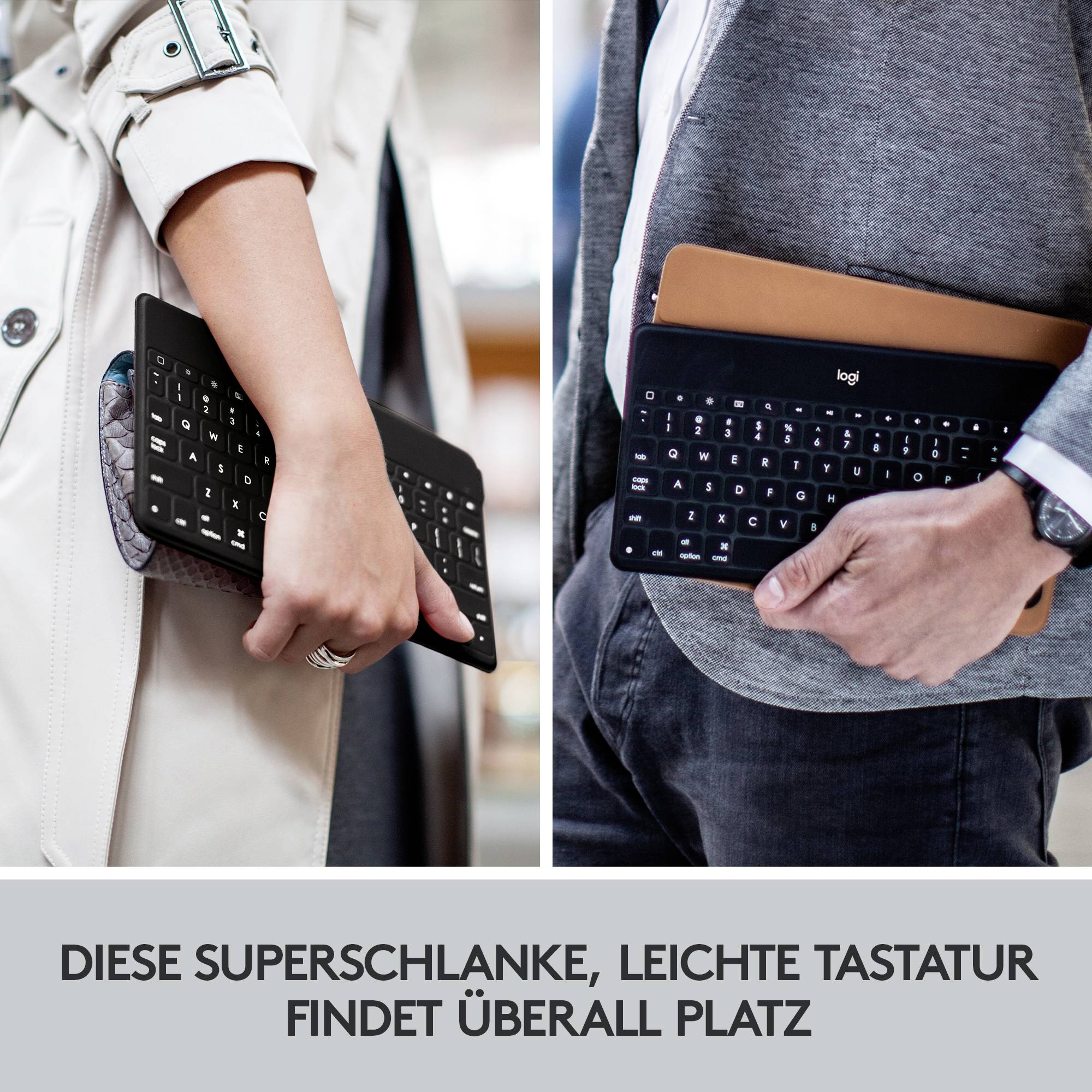 Logitech Keys-To-Go Tablet-Tastatur Passend für Marke (Tablet): Apple iPad, iPhone, Apple TV Apple iOS®