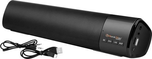 Music Man BT X54 Soundbar, Mobiler Lautsprecher Schwarz Bluetooth®, USB  - Onlineshop Voelkner