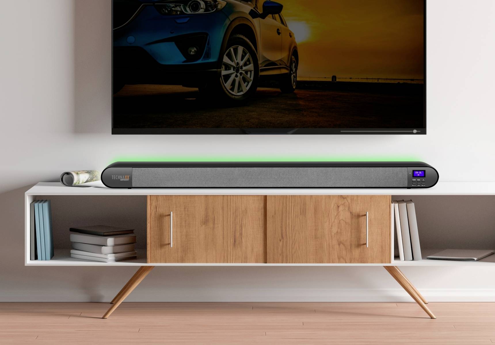 Technaxx TX-139 Soundbar 3-farbig Bluetooth®, USB, Lautsprecherbeleuchtung