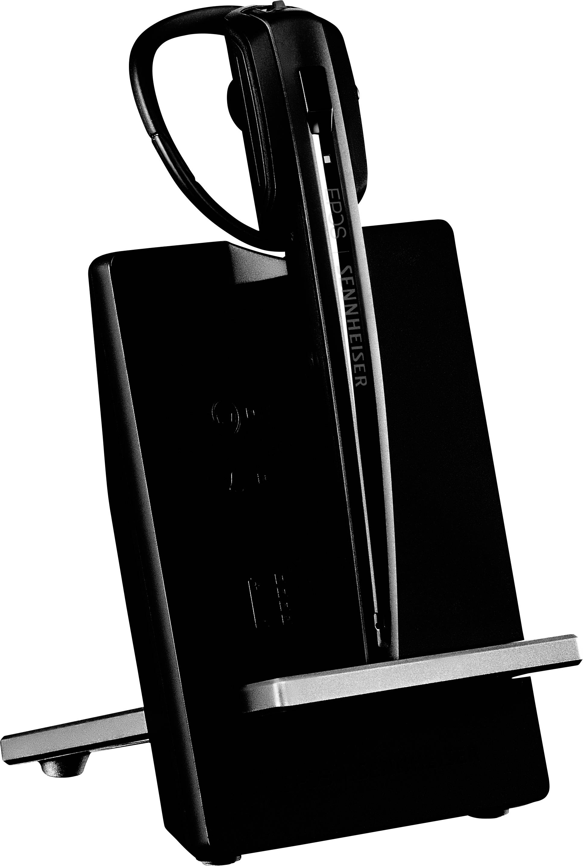 EPOS IMPACT D 10 USB ML Telefon On Ear Headset DECT Mono Schwarz Noise Cancelling Mikrofon-Stummschaltung