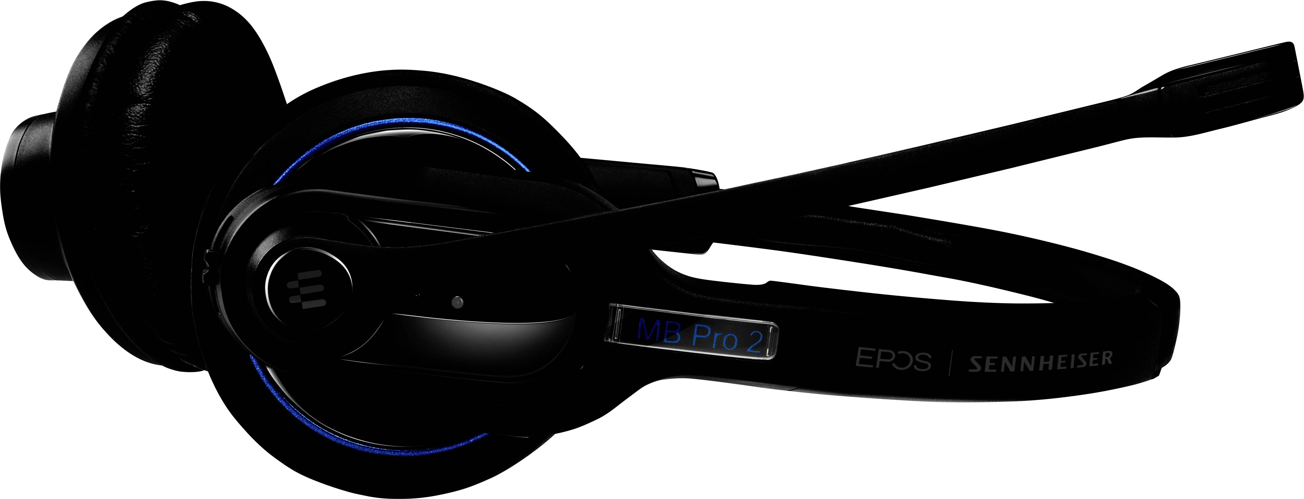 EPOS IMPACT MB Pro 2 Telefon On Ear Headset Bluetooth® Stereo Schwarz Noise Cancelling