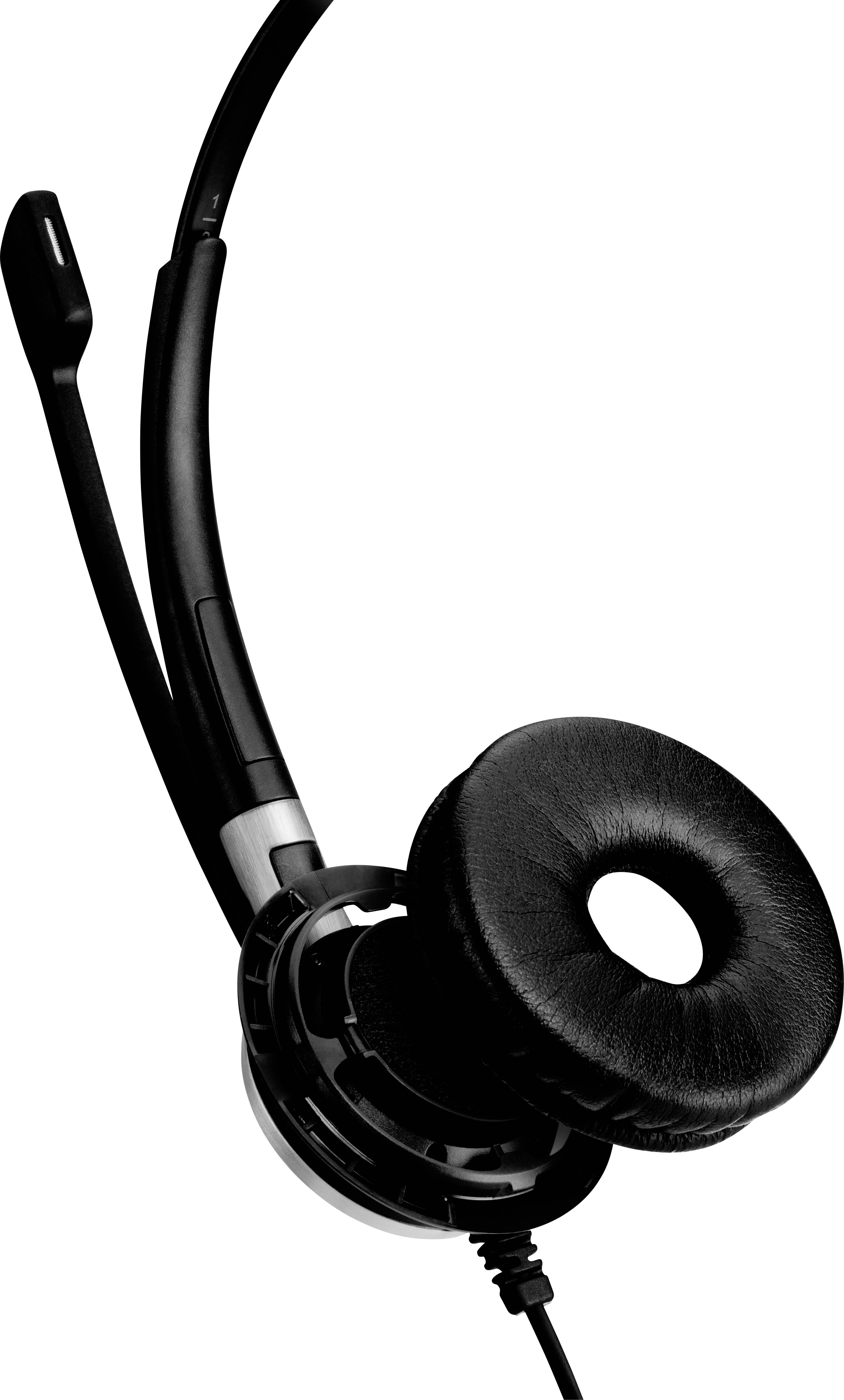 EPOS IMPACT SC 635 On Ear Headset kabelgebunden Mono Schwarz, Silber Noise Cancelling Mikrofon-Stummschaltung Telefon