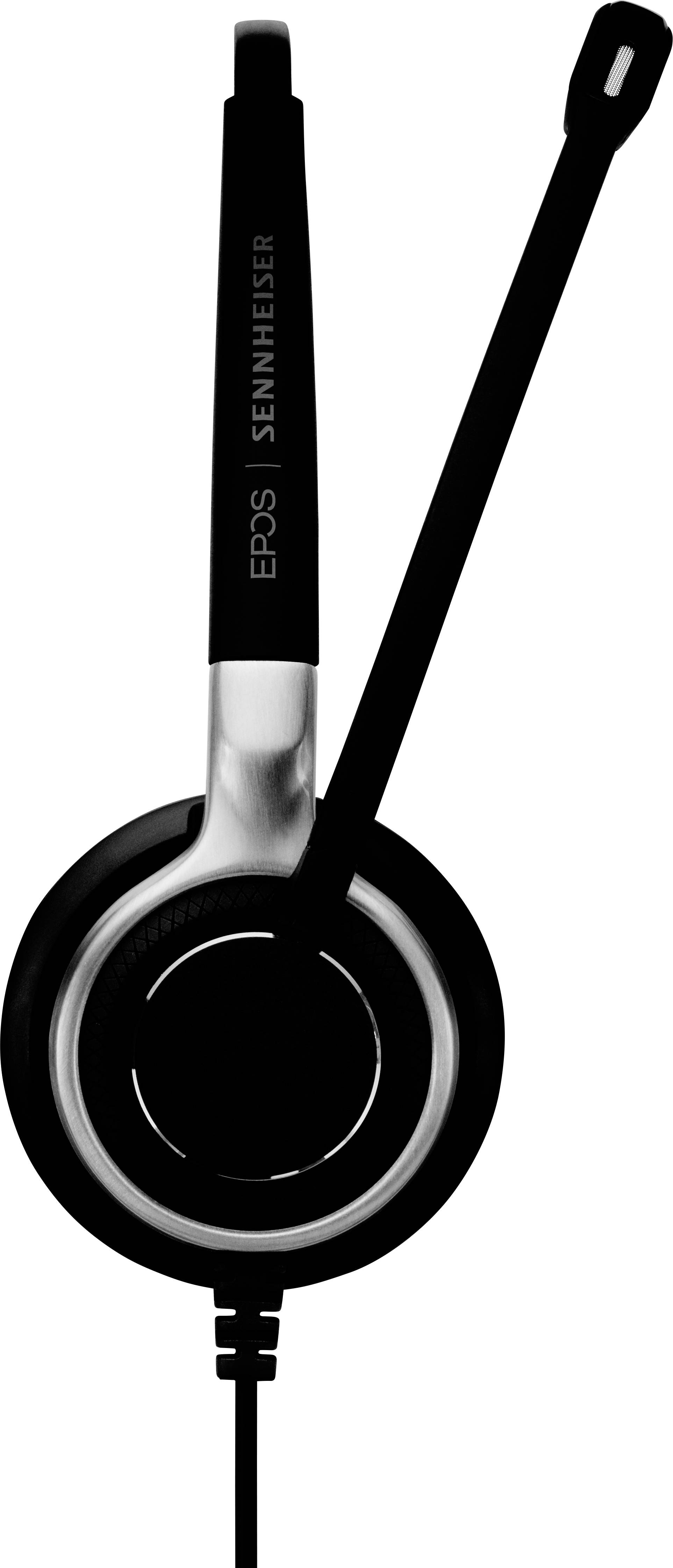 EPOS IMPACT SC 635 On Ear Headset kabelgebunden Mono Schwarz, Silber Noise Cancelling Mikrofon-Stummschaltung Telefon