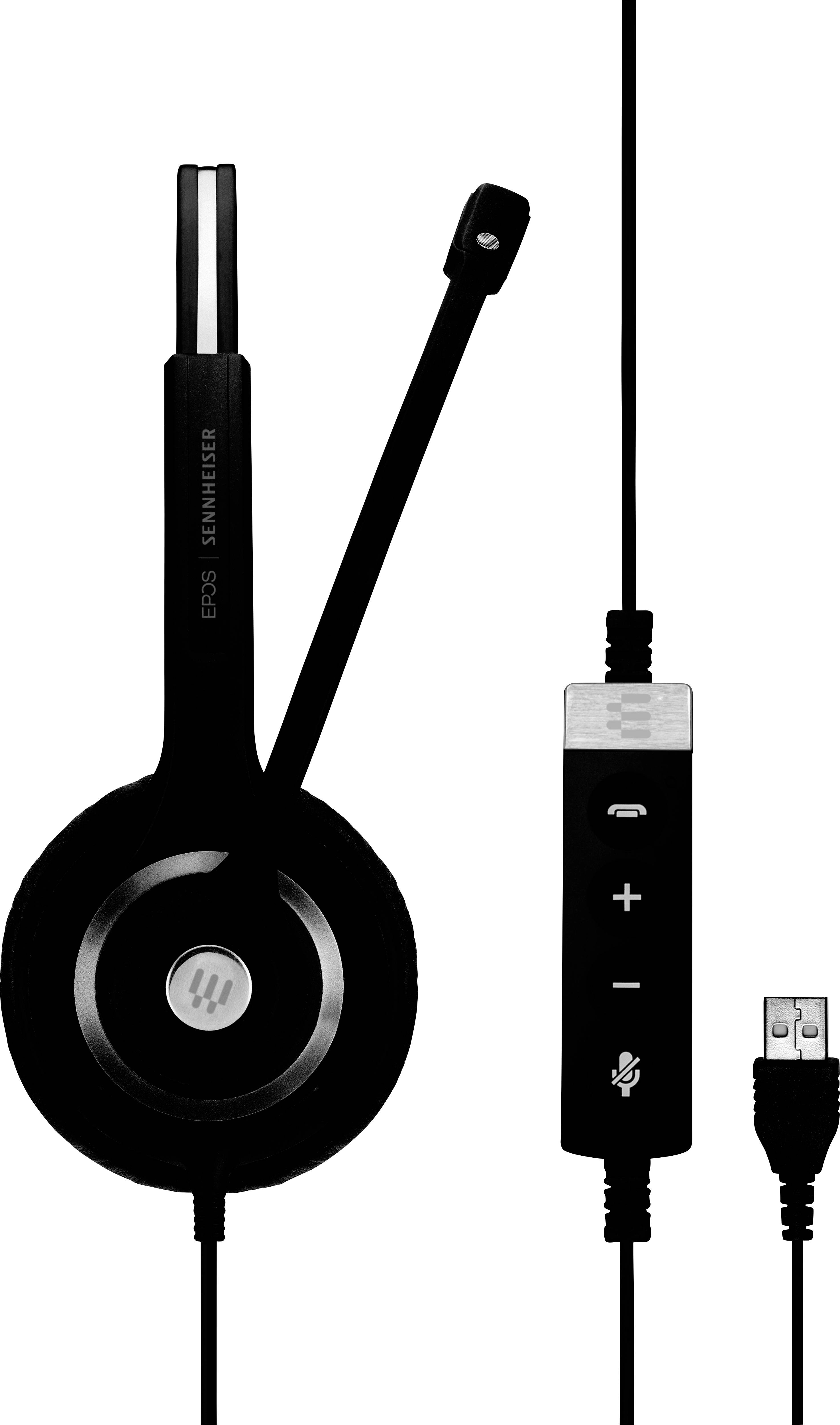 EPOS IMPACT SC 260 USB MS II On Ear Headset kabelgebunden Stereo Schwarz Mikrofon-Rauschunterdrückung, Noise Cancellin