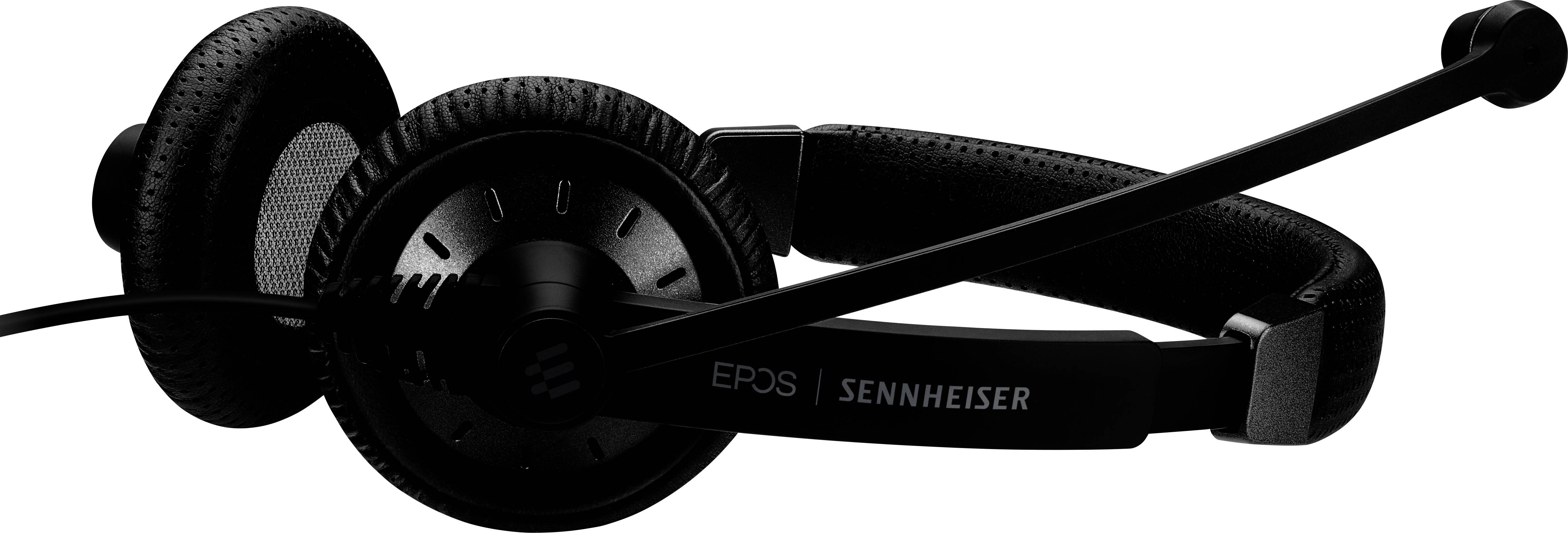 EPOS SC 75 USB MS On Ear Headset kabelgebunden Stereo Schwarz Noise Cancelling Lautstärkeregelung, Mikrofon-Stummschaltung Telefon