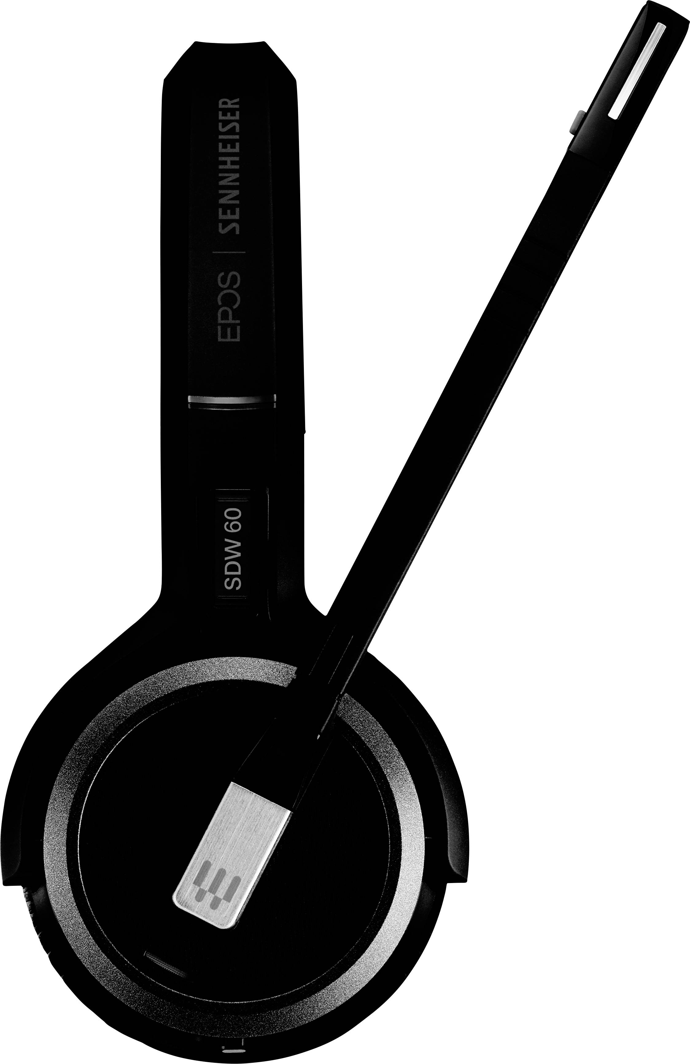 EPOS IMPACT SDW 60 HS Telefon On Ear Headset DECT Stereo Schwarz Noise Cancelling