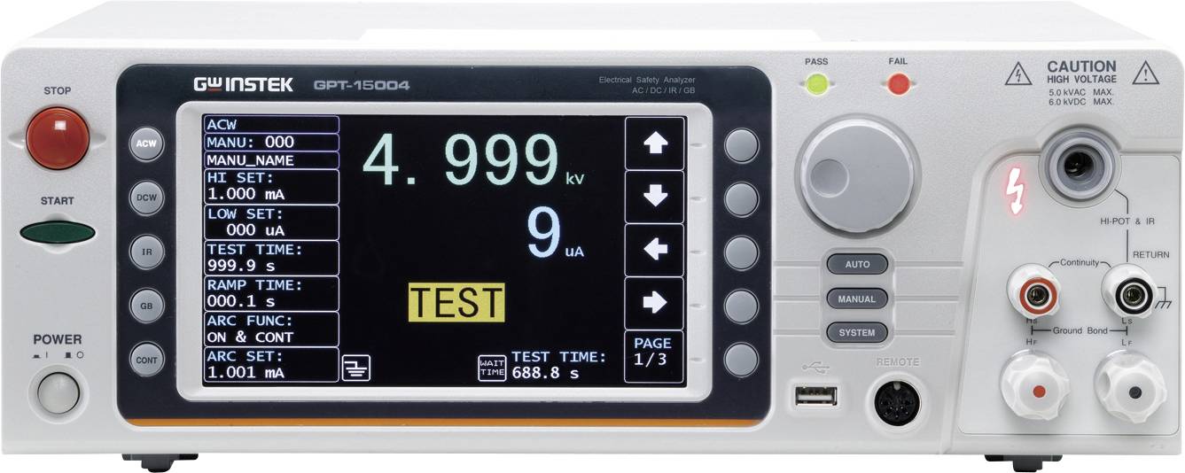 GW Instek GPT-15004 AC/DC/IR/GB Sicherheitsanalysator