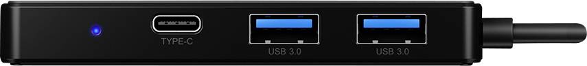 ICY BOX 60795 USB-Hub 2+1 Port USB-A (USB 3.2 Gen 1), USB-A (USB 3.2 Gen 1) Schwarz IB-HUB1423CR-U3