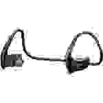 Lenco BTX-750BK pour le sport Oreillette Bluetooth noir micro-casque, arceau nucal, résistant à la sueur