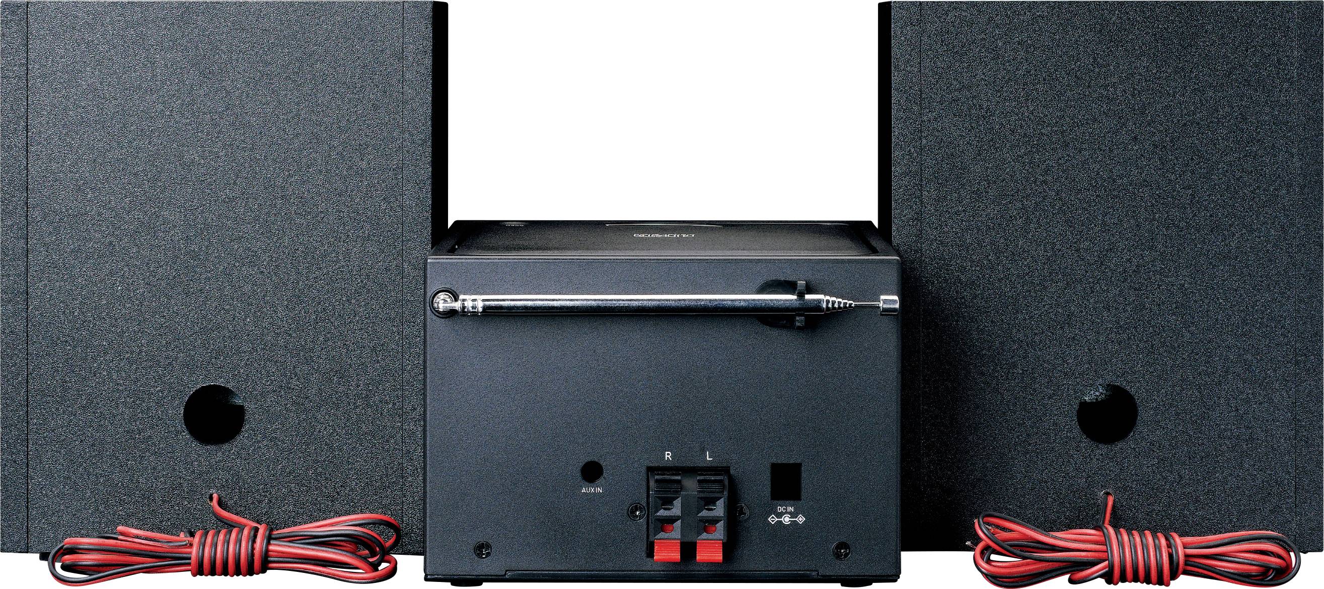 Lenco MC-250BK Stereoanlage Bluetooth®, CD, DAB+, Internetradio, USB, UKW, 2 x 10 W Schwarz