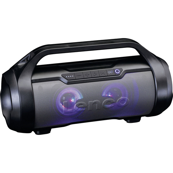 Lenco SPR-070BK Bluetooth® Lautsprecher AUX, FM Radio, USB, spritzwassergeschützt, SD Schwarz