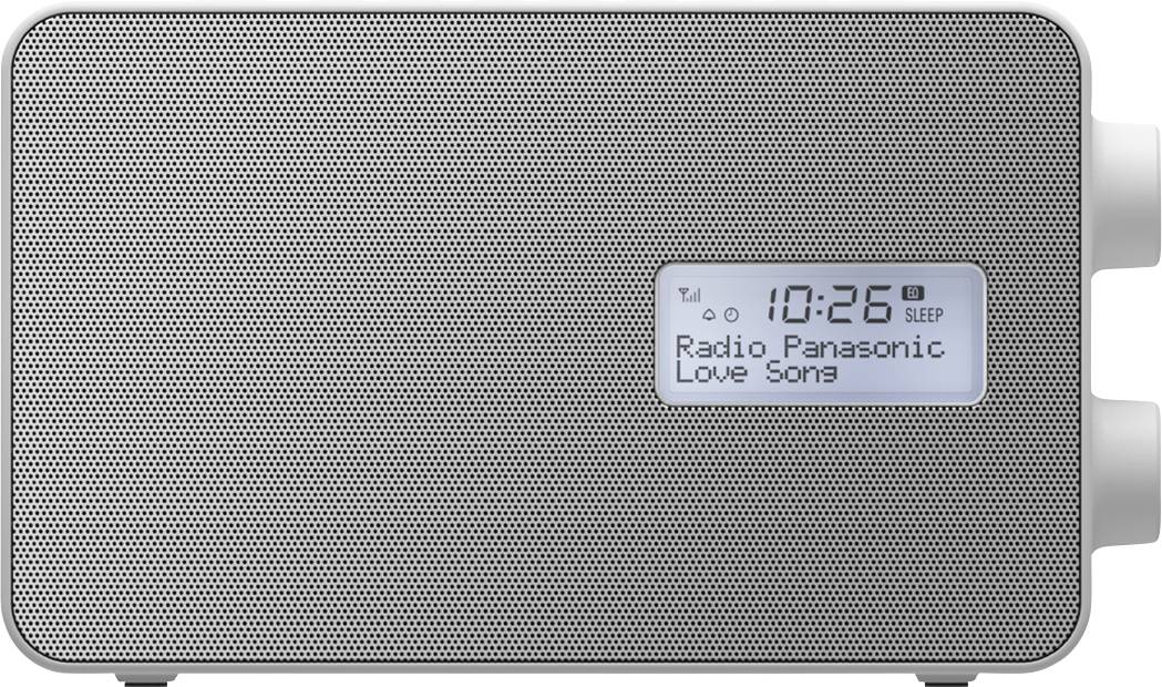 Panasonic RF-D30BTEG-W Küchenradio DAB+, UKW Bluetooth®, AUX Weckfunktion, spritzwassergeschützt Weiß
