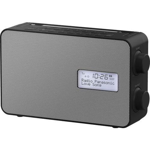 Panasonic RF-D30BTEG-K Küchenradio DAB+, UKW Bluetooth®, AUX Weckfunktion, spritzwassergeschützt Schwarz