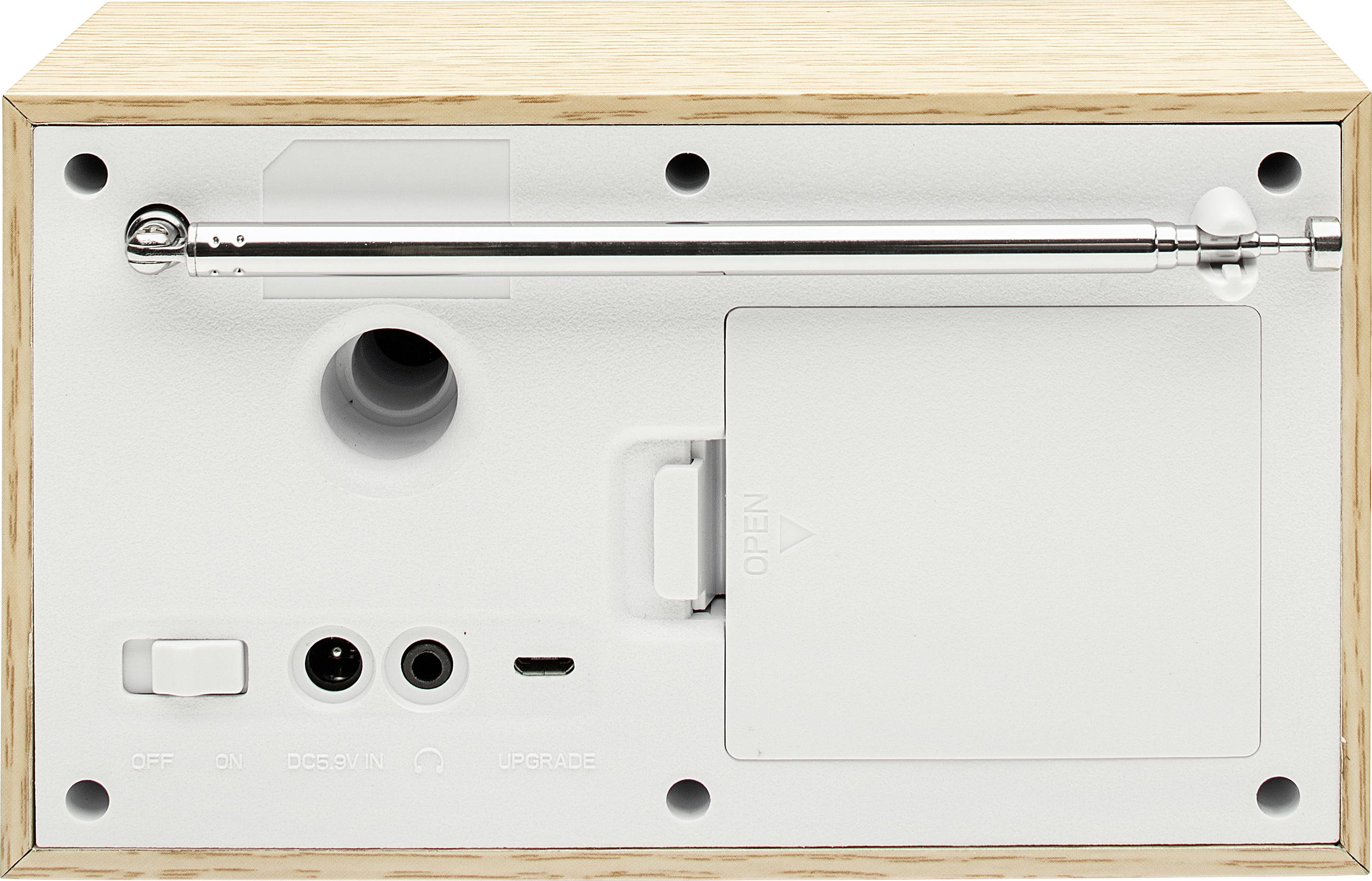 Dual DCR 100 Tischradio DAB+, UKW Bluetooth®, DAB+, UKW Weckfunktion Holz (hell)