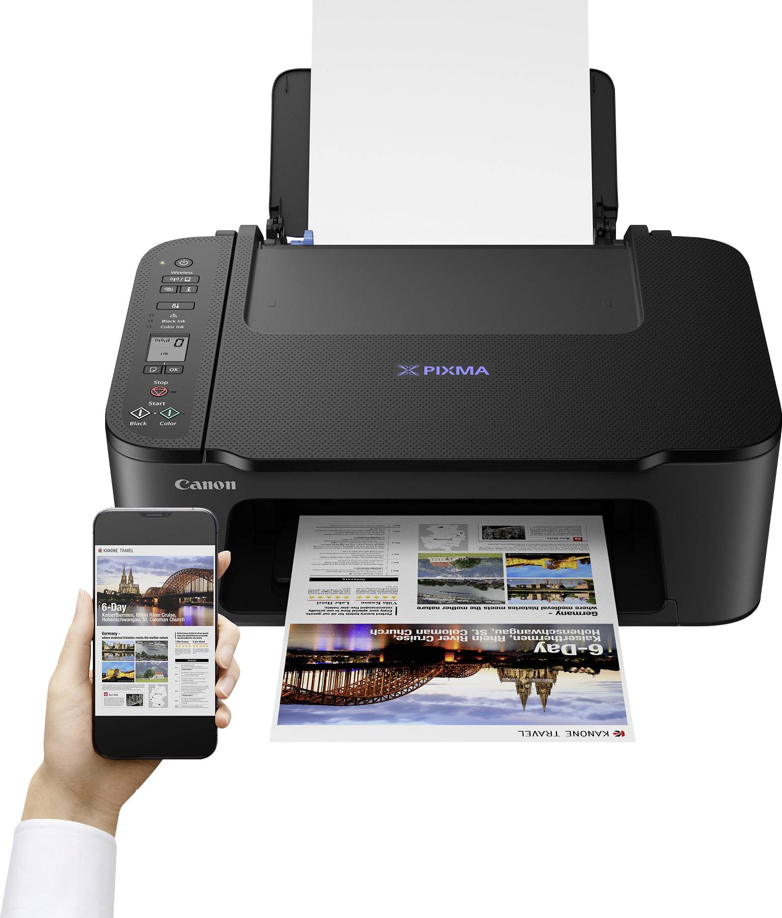 Canon PIXMA TS3450 Multifunktionsdrucker A4 Drucker, Scanner, Kopierer Duplex, WLAN, USB