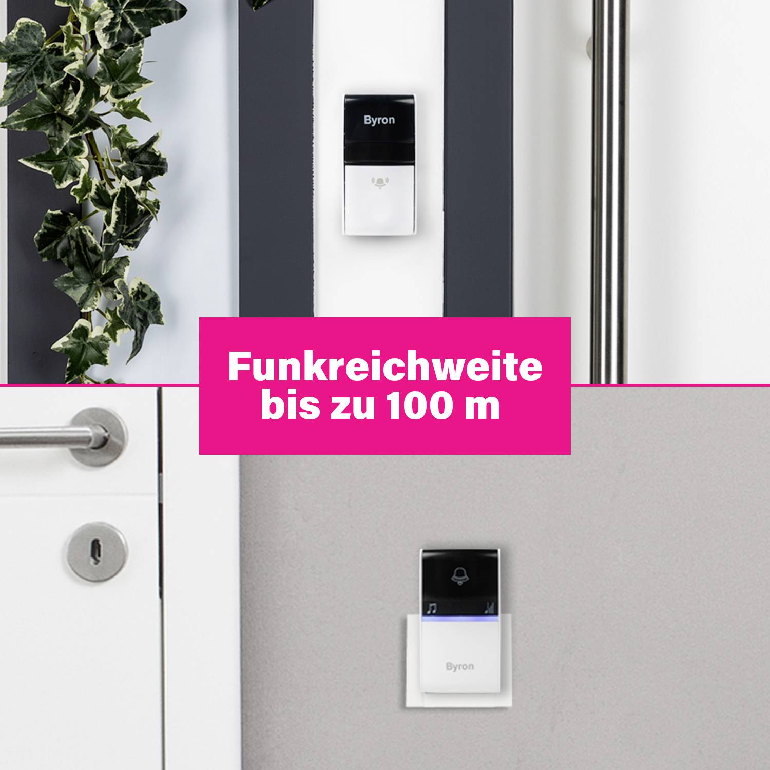 Byron DBY-23415 Funkklingel Komplett-Set