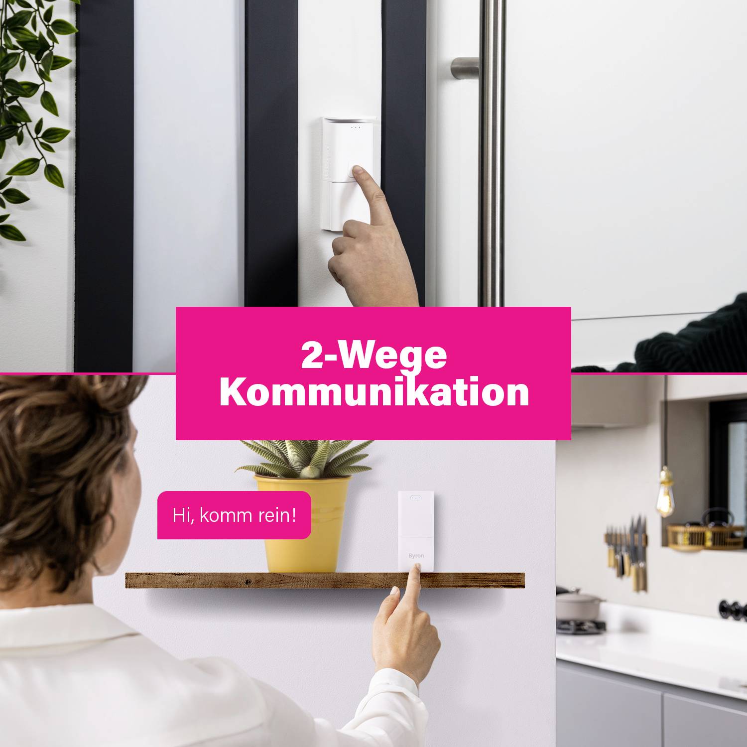 Byron DIC-24815 Funkklingel Komplett-Set