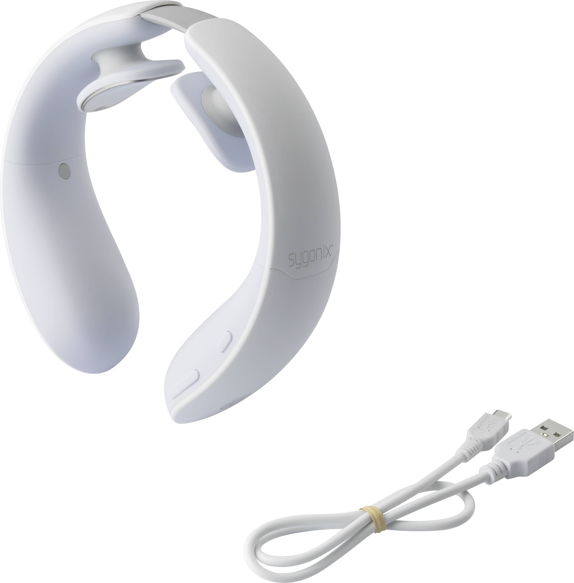 Sygonix Vibrations-Nackenkissen Weiß