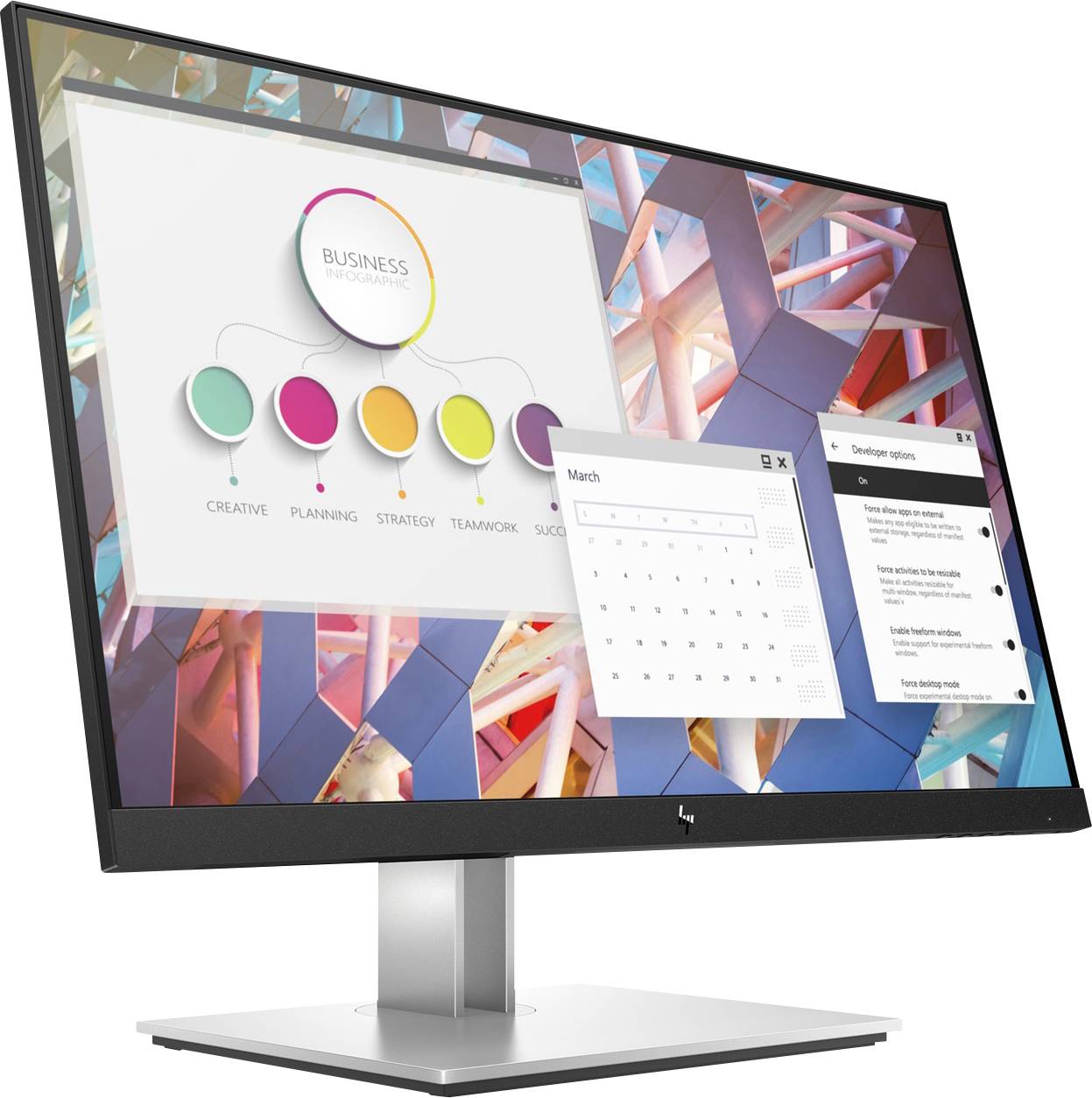 HP E24 G4 LED-Monitor EEK D (A - G) 60.5 cm (23.8 Zoll) 1920 x 1080 Pixel 16:9 5 ms DisplayPort, HDMI®, VGA, USB-A (USB 3.2 Gen 1) IPS LED