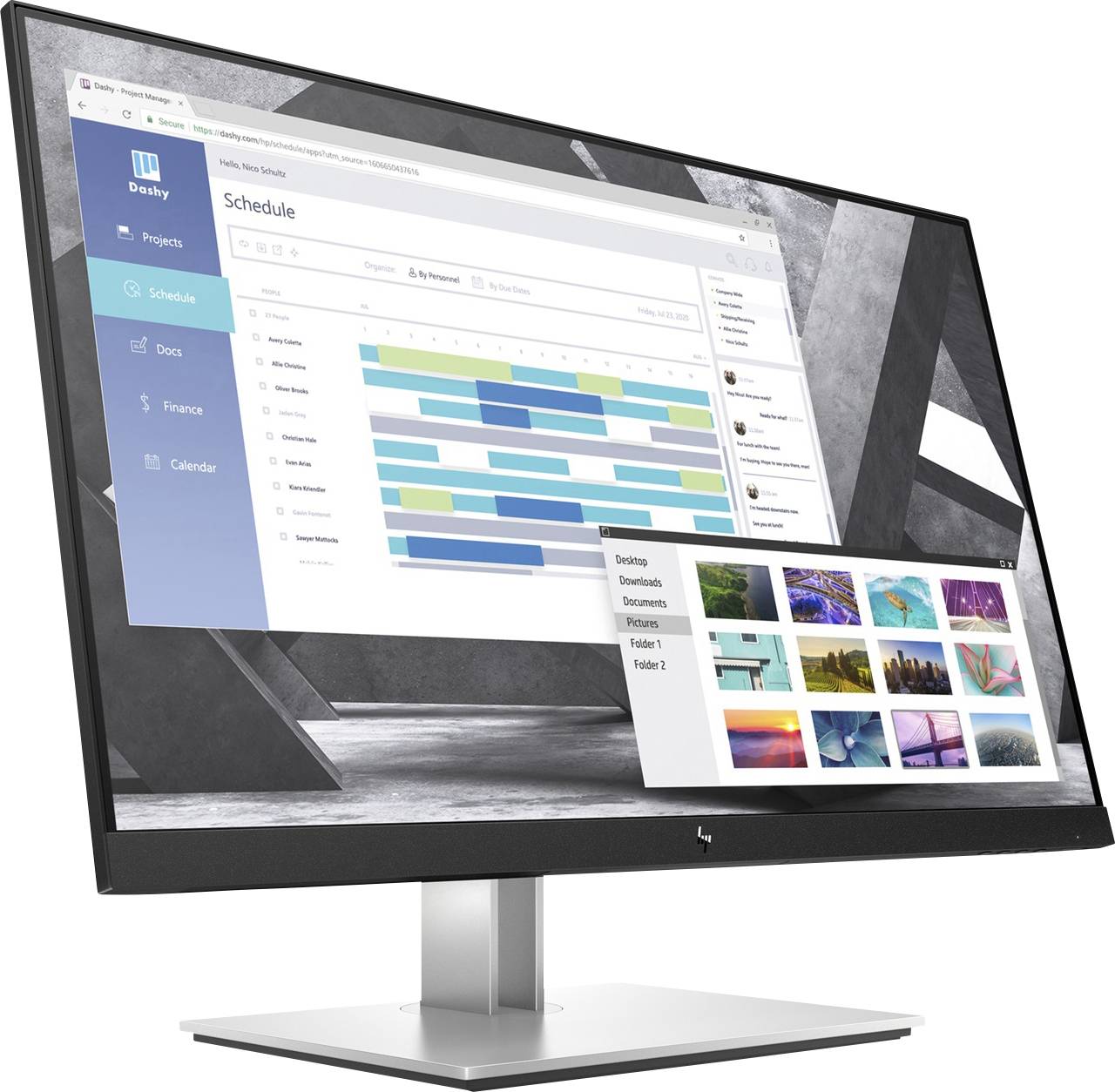 HP E27q G4 LED-Monitor EEK E (A - G) 68.6 cm (27 Zoll) 2560 x 1440 Pixel 16:9 5 ms VGA, HDMI®, DisplayPort, USB-A (USB 3.2 Gen 1) IPS LED