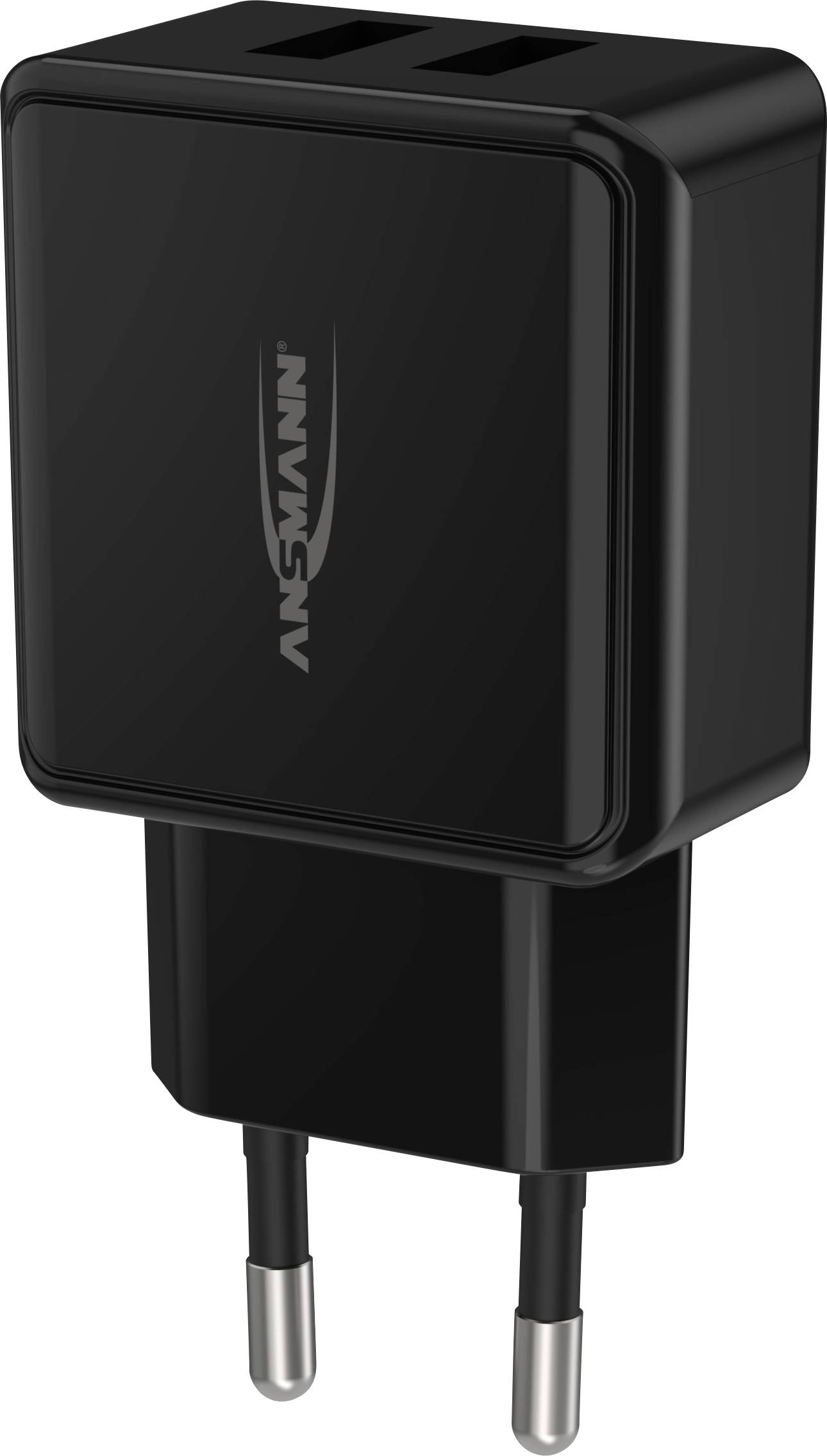 Ansmann HomeCharger HC212 USB Ladegerät 12 W 2x USB-A Schwarz Innenbereich