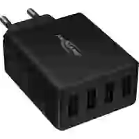 Ansmann HomeCharger HC430 USB Ladegerät 30W 4x USB-A Schwarz Innenbereich Ansmann HomeCharger HC430 USB Ladegerät 30W 4x USB-A Schwarz Innenbereich