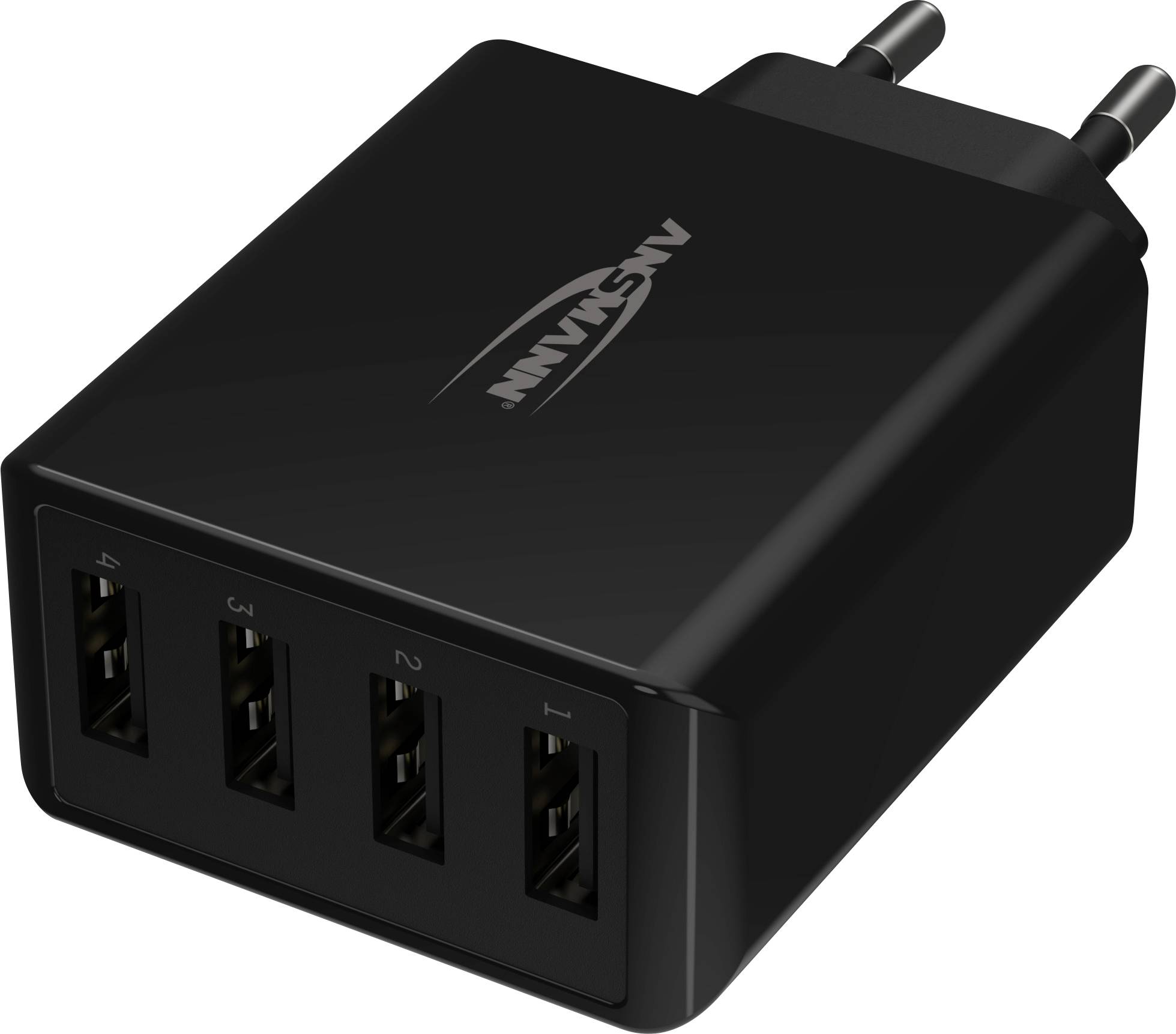 Ansmann HomeCharger HC430 USB-Ladegerät 30 W Steckdose Ausgangsstrom (max.) 6000 mA USB 2.0 Buchse A Anzahl Ausgänge: 4 x