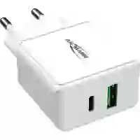 Ansmann HomeCharger HC218PD USB Ladegerät 18 W 1x USB-A, 1x USB-C® USB PD Weiß Innenbereich Ansmann HomeCharger HC218PD USB Ladegerät 18 W 1x USB-A, 1x USB-C® USB PD Weiß Innenbereich