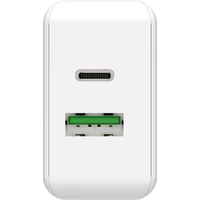 Ansmann HomeCharger HC218PD USB Ladegerät 18 W 1x USB-A, 1x USB-C® USB PD Weiß Innenbereich Ansmann HomeCharger HC218PD USB Ladegerät 18 W 1x USB-A, 1x USB-C® USB PD Weiß Innenbereich